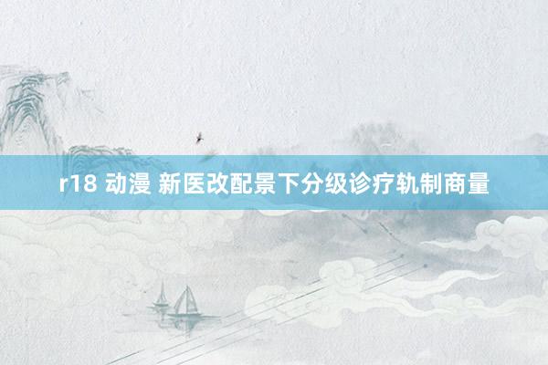 r18 动漫 新医改配景下分级诊疗轨制商量