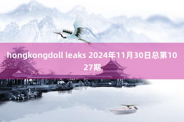 hongkongdoll leaks 2024年11月30日总第1027期